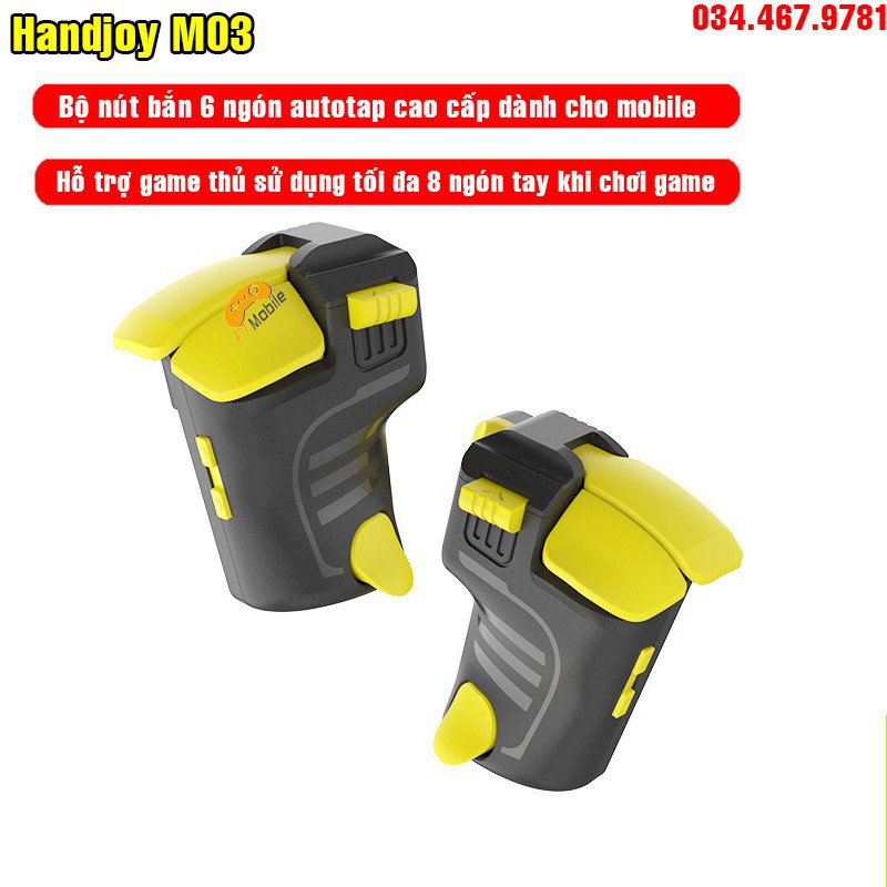 [Giảm giá thần tốc] Nút bắn autotap chơi game 8 ngón Handjoy M03 - nút bấm FPS FTMOBILE(