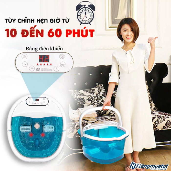 [CHUẨN CHÍNH HÃNG] BỒN NGÂM CHÂN RIO FTBH7 CHÍNH HÃNG CON LĂN TỰ ĐỘNG - BH 24 THÁNG - XUẤT XỨ ANH