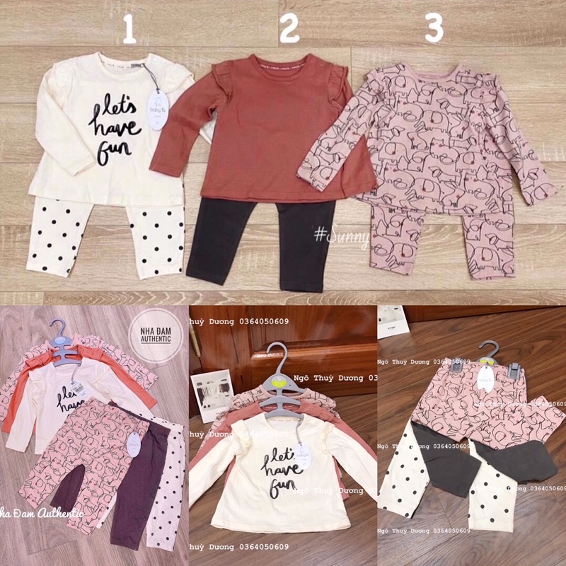 Set tu bé gái size 9/12m
