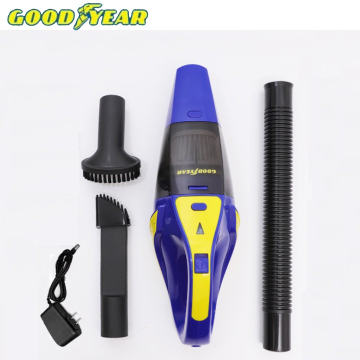 Máy hút bụi cầm tay không dây hút khô và ướt. Thương hiệu cao cấp Goodyear, mã GY-2891