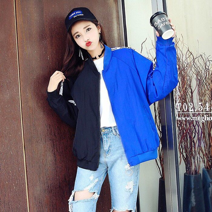 Ao khoac nữ dù phối 2 màu | BigBuy360 - bigbuy360.vn