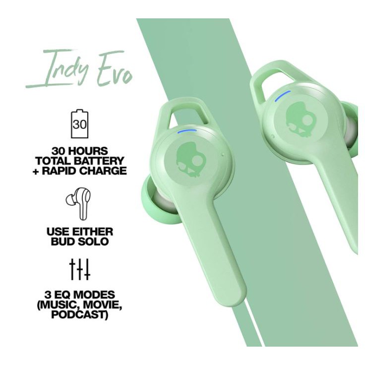 Tai nghe Bluetooth Skullcandy Indy Evo True Wireless - Bảo hành 12 tháng chính hãng