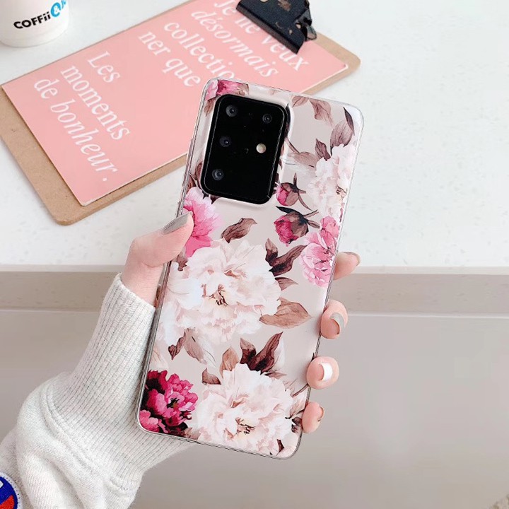 Ốp Lưng A50/A50s/A51/S10/S10 Plus/S20/S20 Plus/S20 Ultra/Note 10/Note 10 Plus TPU Họa Tiết Lá - Mã TZSC204