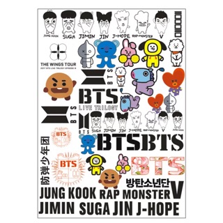 Hình xăm BTS BT21