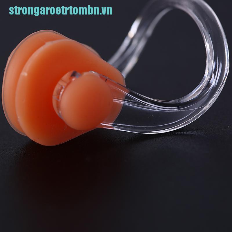 1 Bộ Nút Bịt Tai Và Mũi Chống Thấm Nước Khi Bơi Bằng Silicone