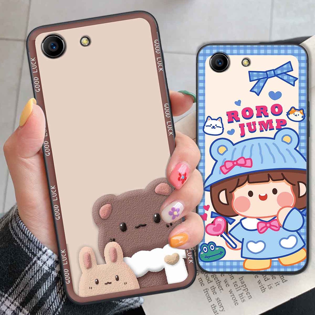 Ốp Oppo F1s / F3 / F3 Lite / F3 Plus bear brick, gấu đáng yêu, dễ thương