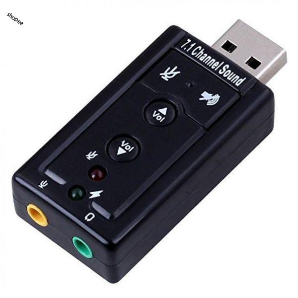 USB SOUND 7.1 tạo cổng Audio Và Microphone cho máy tính