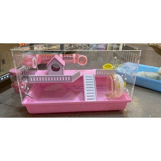 Lồng Hamster mica đại 47cm -Full phụ kiện