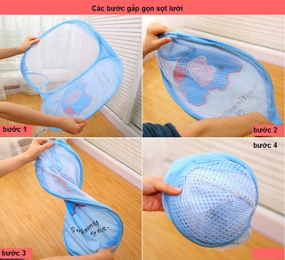 Giỏ lưới đa năng gấp gọn