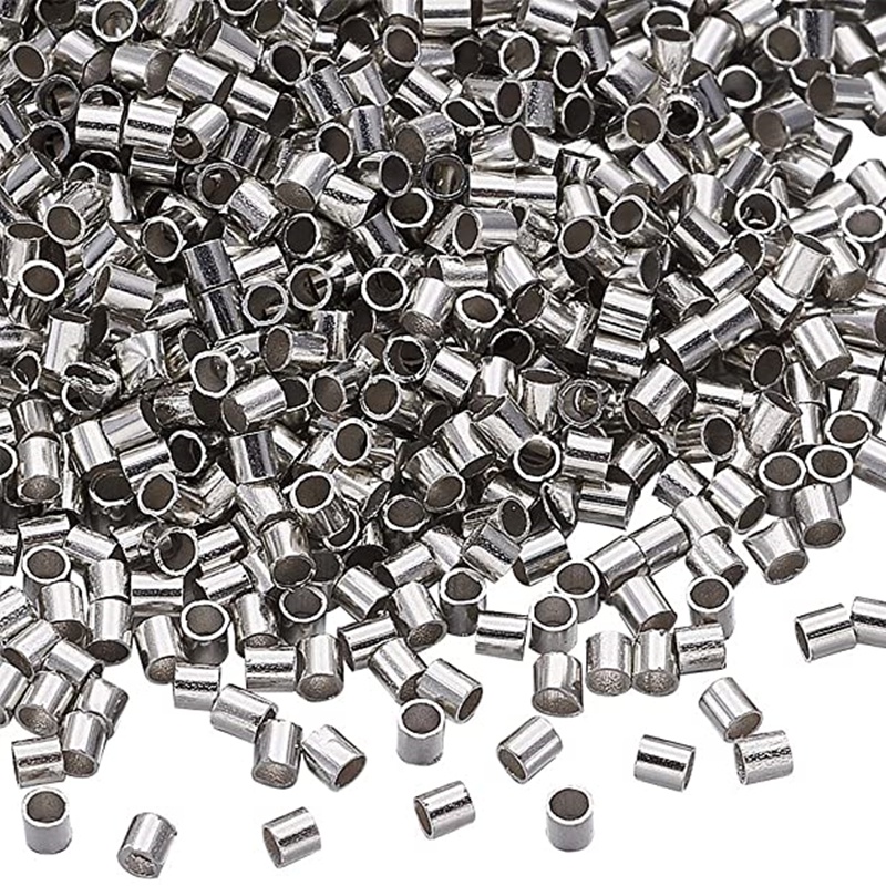 Bộ 500 Hạt Kim Loại 1.5/ 2mm Nhiều Màu Làm Trang Sức Thủ Công