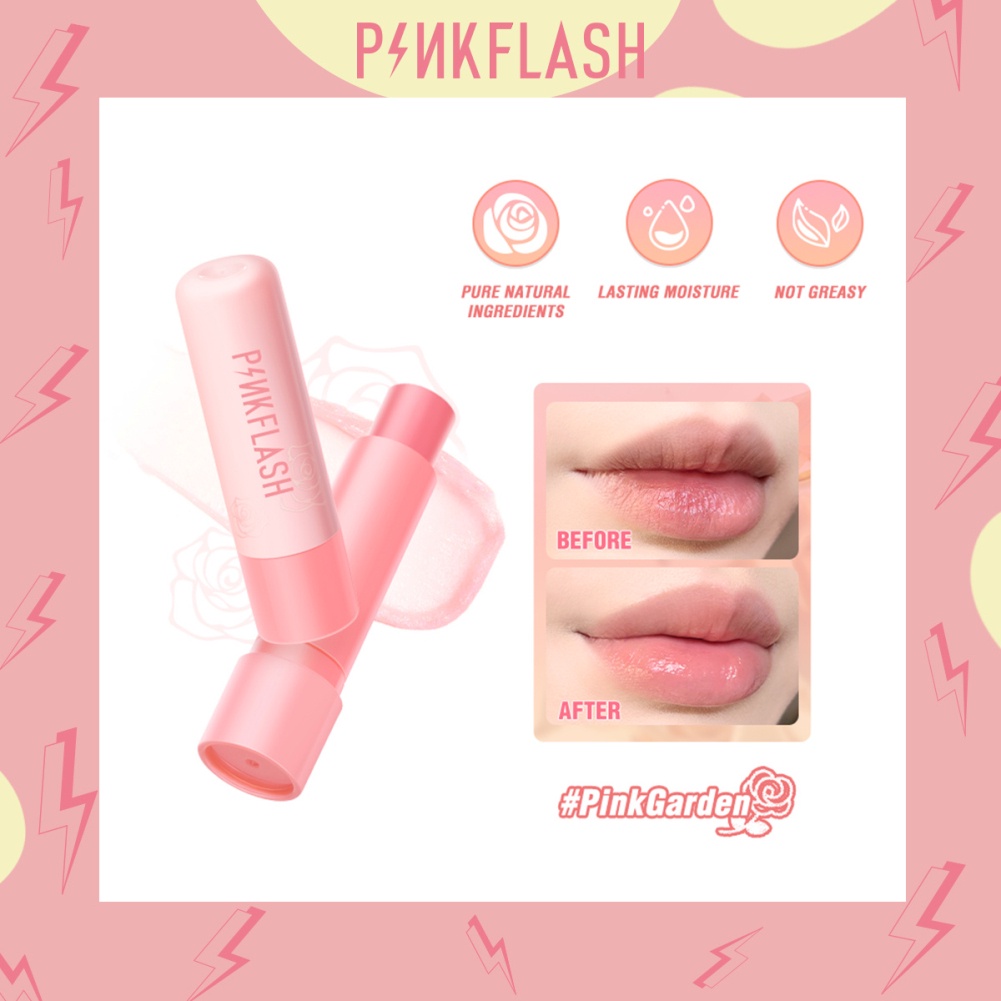 Son dưỡng môi PINKFLASH lót giữ ẩm lâu dài nuôi dưỡng đôi môi 2023 mới
