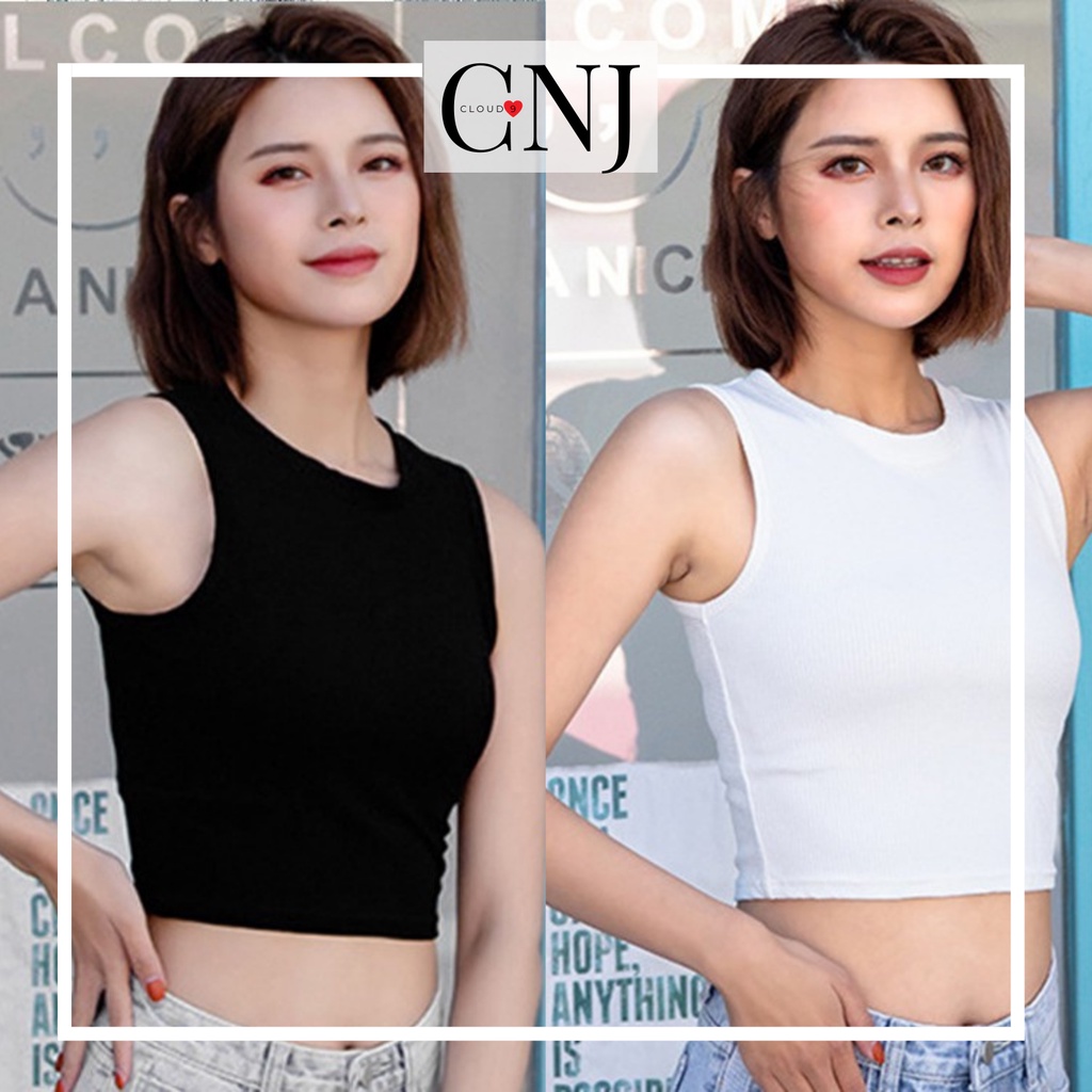 Áo Ba Lỗ Nữ Basic Thun - Áo Croptop Nữ Chất Loại 1 Co Giãn Dáng Ôm Mix Đồ Cực Xinh 🌸 Ao thun body dáng lửng