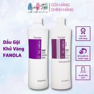 DẦU GỘI TÍM KHỬ VÀNG FANOLA NOYELLOW ITALY 1000ML CHÍNH HÃNG