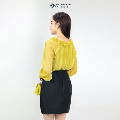 Áo nhún cổ bèo CCHAT
