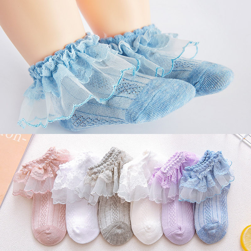 Vớ Cotton Mềm Cho Bé Gái Sơ Sinh