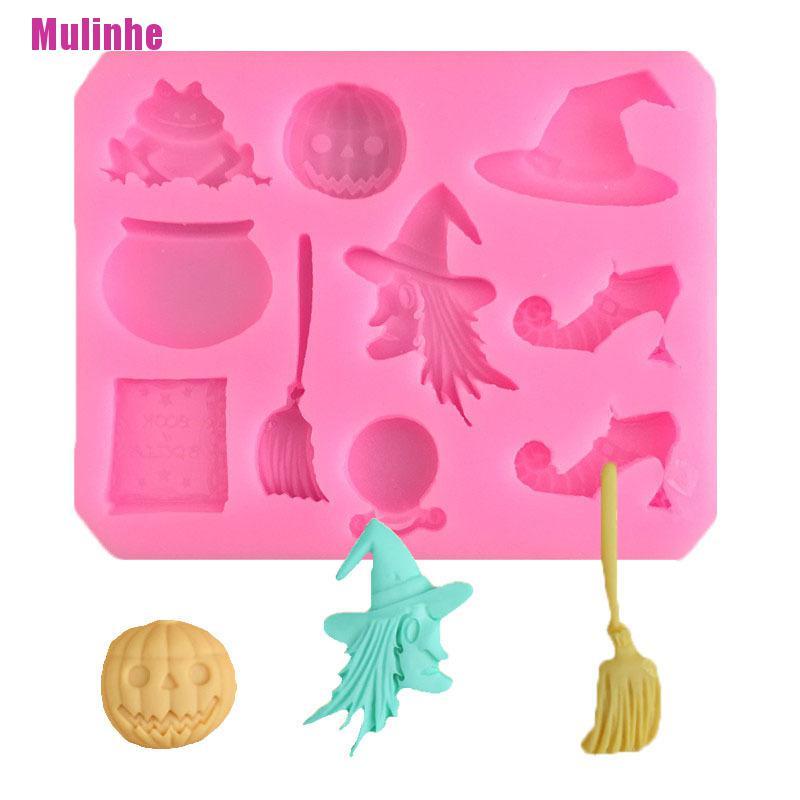 Khuôn Silicone Làm Bánh Hình Bí Ngô Phong Cách Halloween