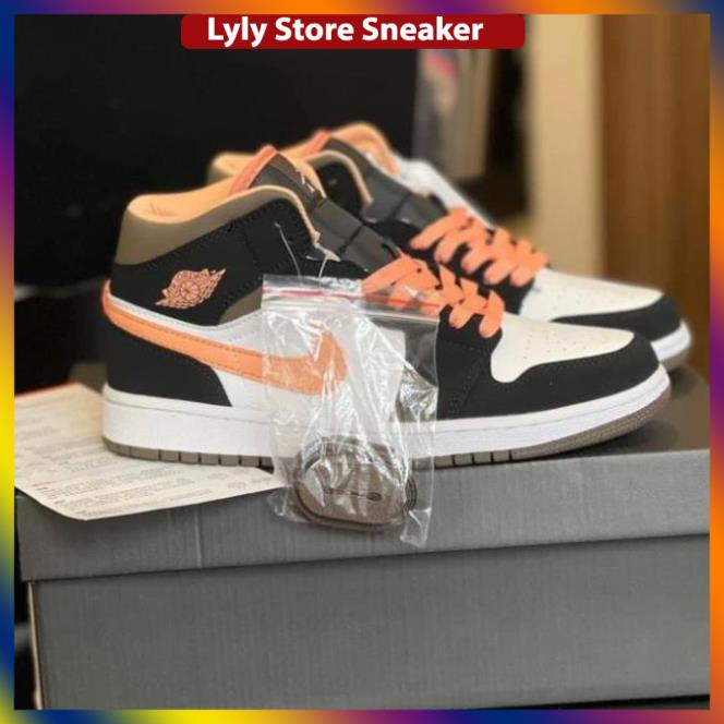 Giày sneaker Jordan cam đào cổ thấp *HOT* Jordan cam đẹp 2021 full box-Lyly