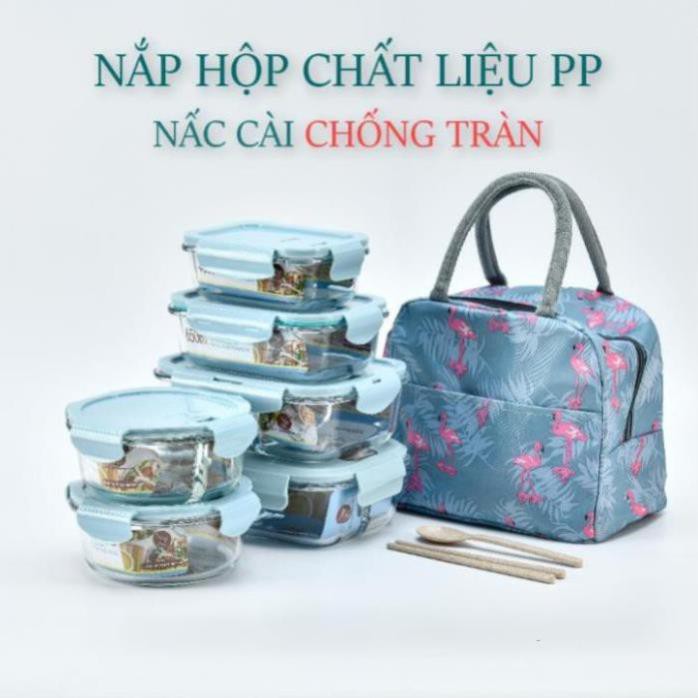 Hộp đựng cơm thủy tinh , thố đựng thực phẩm cao cấp CHIA NGĂN , Bộ hộp cơm văn phòng (bán buôn - bán lẻ)