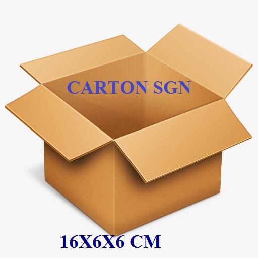 Thùng Carton 16x6x6 CM Bộ 100 Hộp Carton