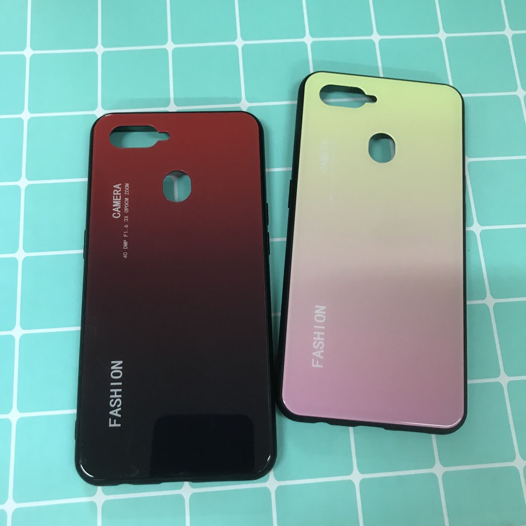 Ốp Glass Case lưng kính Oppo A7 - nenestore