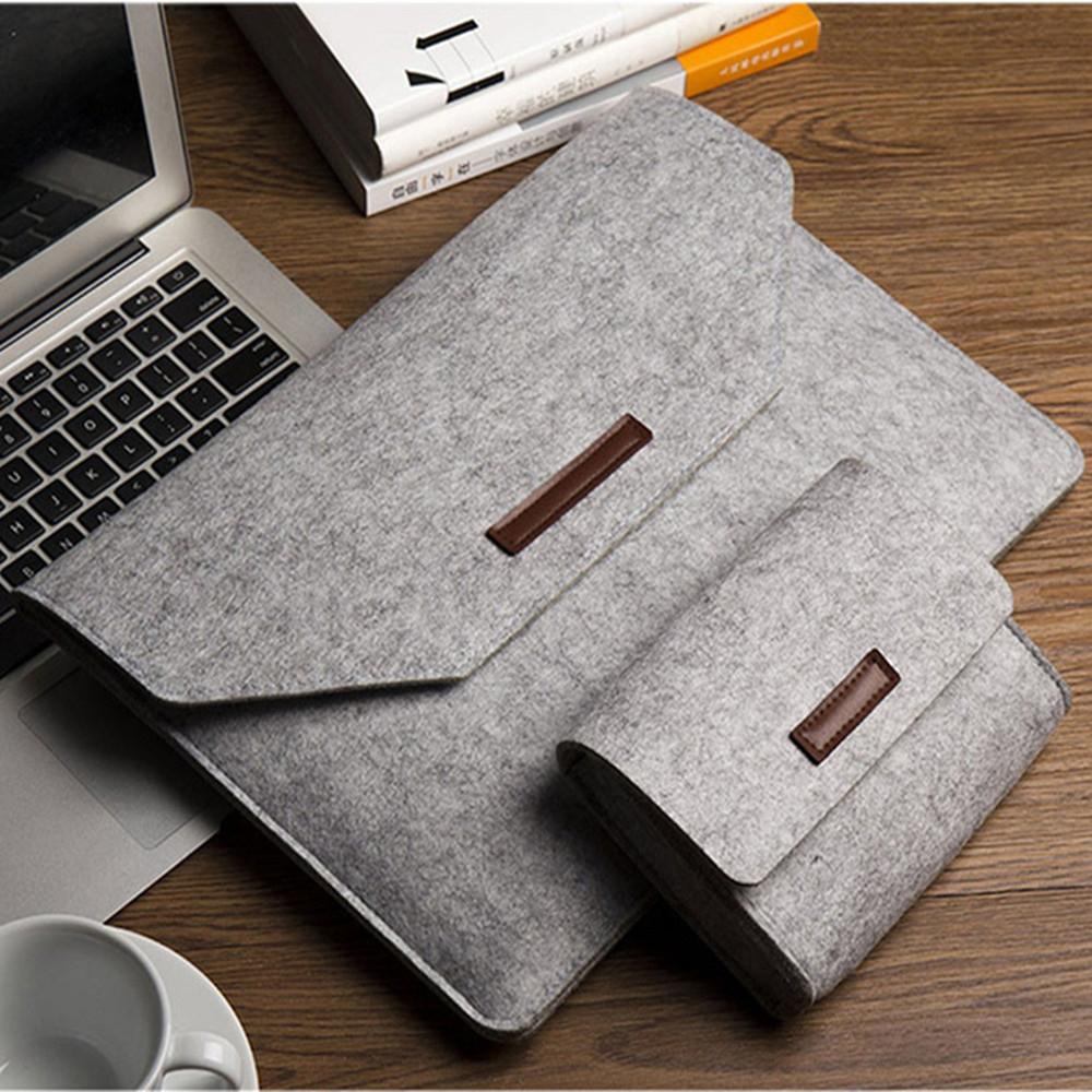 Túi Đựng Laptop / Máy Tính Bảng Bằng Vải Nỉ Mềm Mại Tiện Dụng Ốp