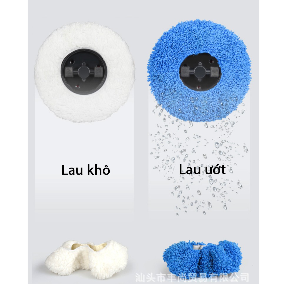 Robot lau nhà _Máy lau nhà tự động CLEANEL thế hệ mới với 3 chức năng lau khô và ướt và phun sương!