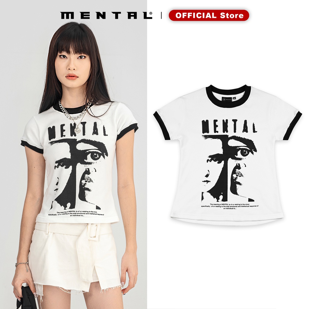 Áo Thun Nữ Tay Ngắn In Cao Cấp VISION VINTAGE MENTAL® - Baby Tee