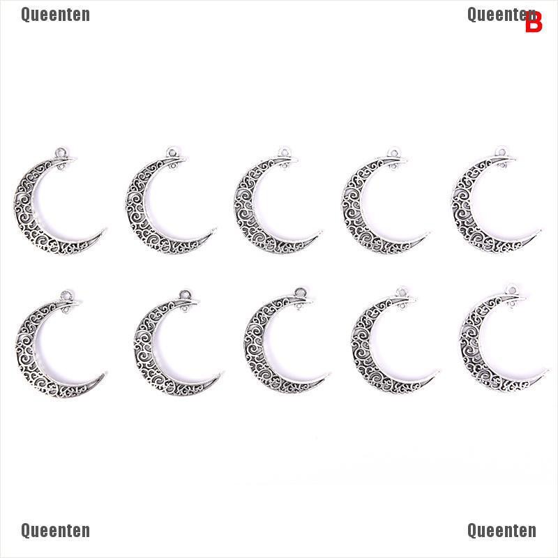 Bộ 10 mặt dây chuyền hình mặt trăng bằng hợp kim phong cách cổ điển