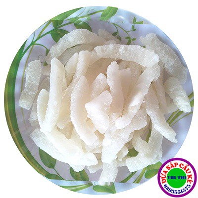 MỨT DỪA SÁP LÁ CẨM 1Kg (Loại 1)