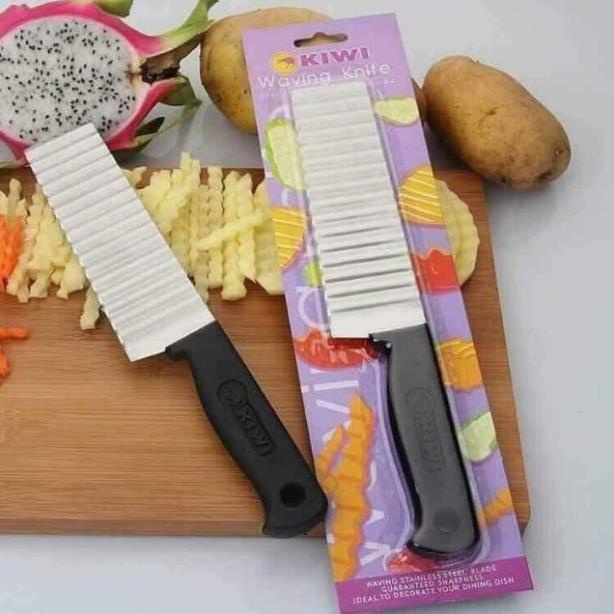 Dao Thái Tỉa Củ Quả Hình Sóng Bằng Inox 304, Dao Cắt Rau Củ Quả Hình Sóng Giá Gốc