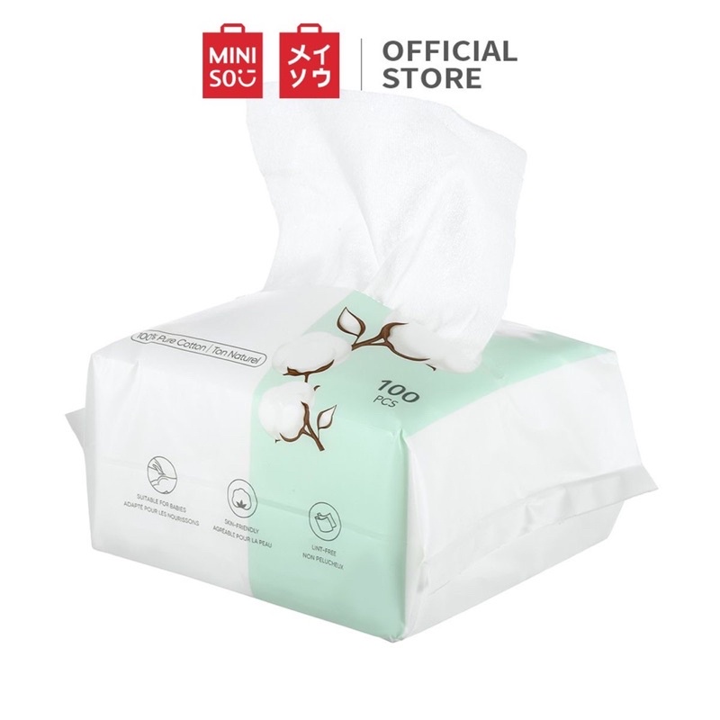 SET 6 GÓI KHĂN GIẤY KHÔ ĐA NĂNG MINISO 100 MIẾNG AZZIN STORE