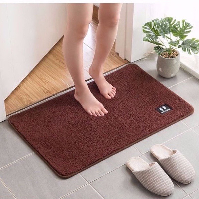 Thảm lau chân phòng tắm, khách, bếp Pihouse, chất liệu nỉ len mềm,chống trươn trượt.KT40x60cm