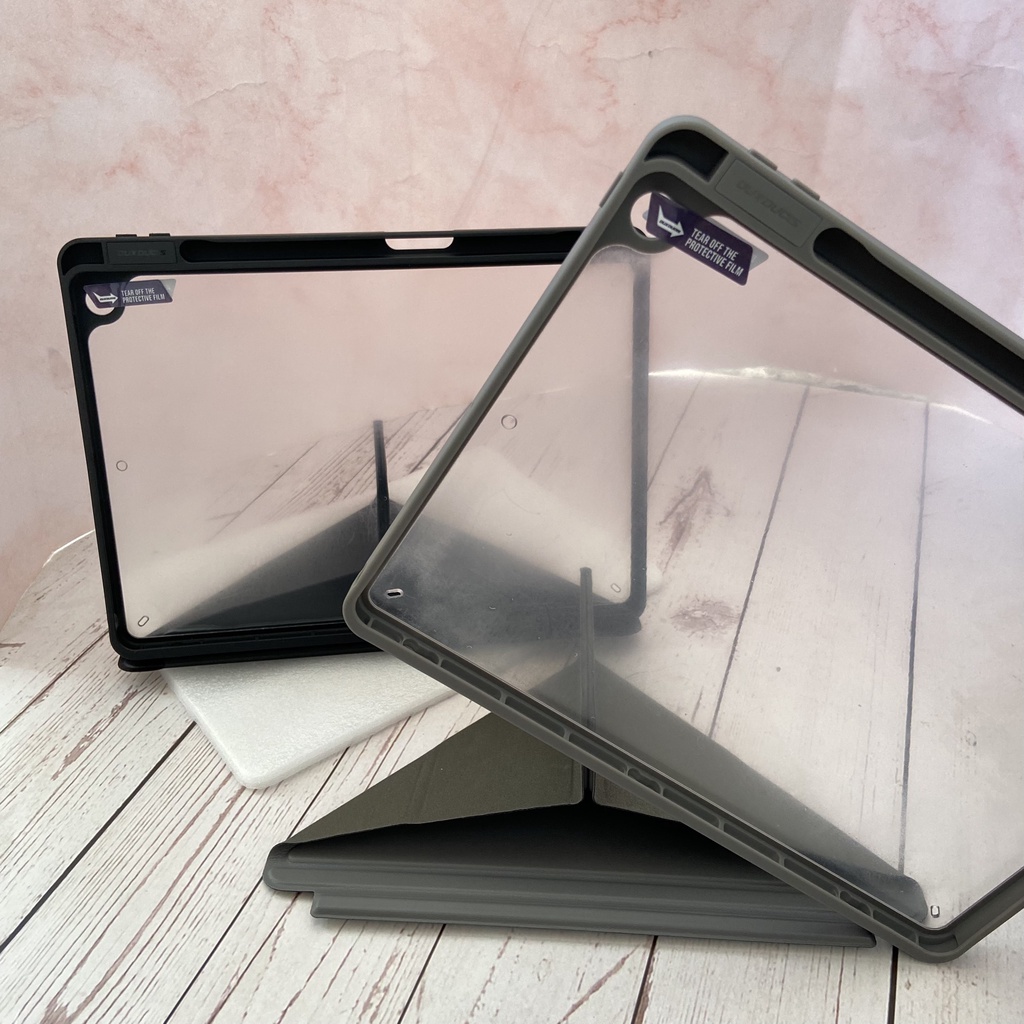 Bao da DUX DUCIS iPad 10.2 inch   - Mặt lưng trong, Có Khay Bút - Xám