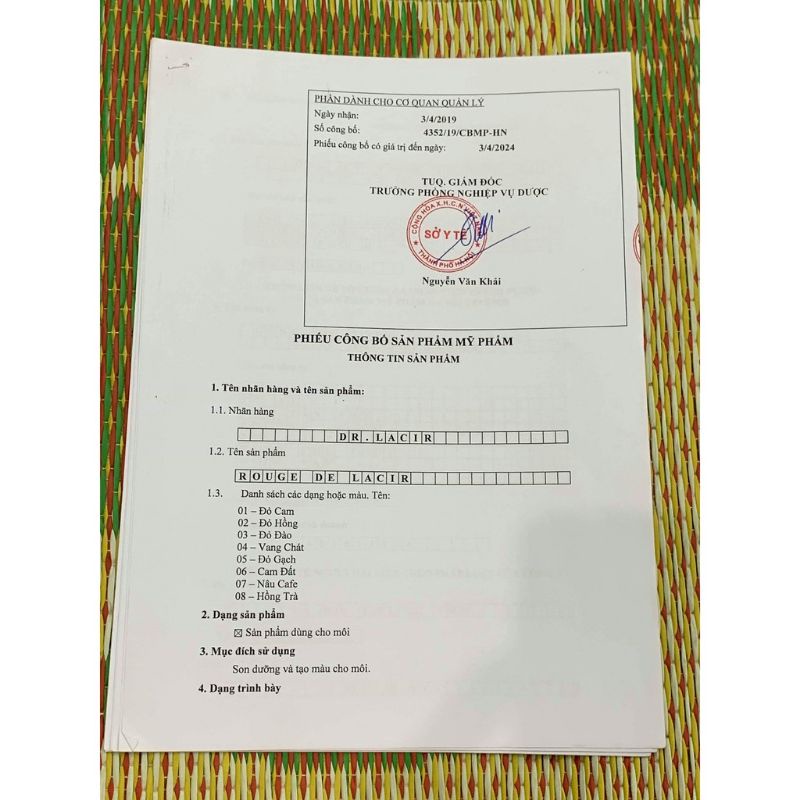 Son lạnh ROUGE DE LA’LUXXY 02 Đỏ Tuyết chính hãng Dr.lacir Quynhanhspa20 đúng màu lâu trôi