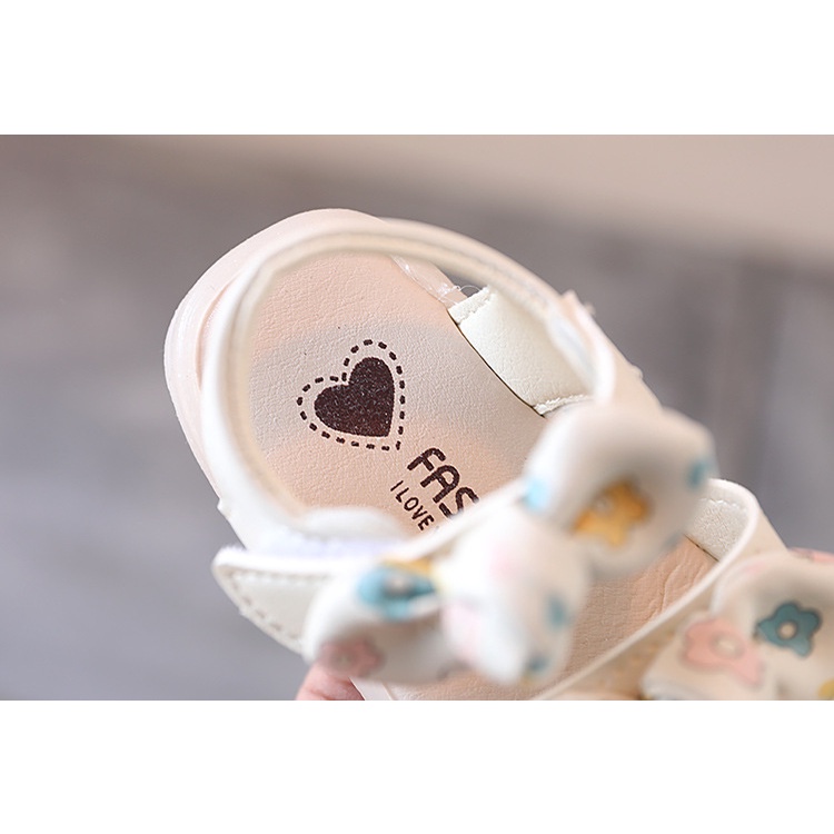 Xăng Đan Công Chúa Bằng Da Thời Trang Mùa Hè Dành Cho Bé Gái 1-2 Tuổi 2023