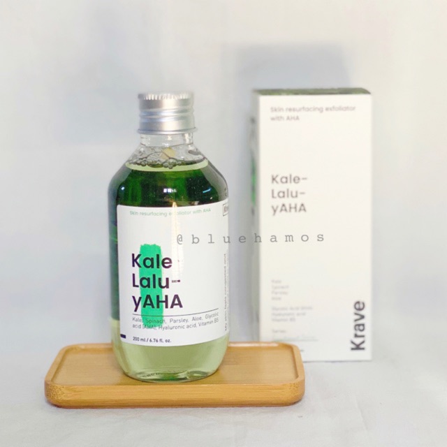 (Mẫu mới 2021) Tẩy tế bào chết Krave Kale Lalu yAHA toner