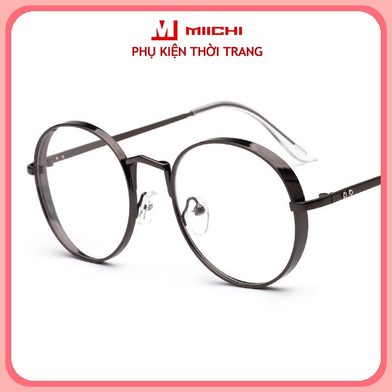 Gọng kính cận NOBITA cao cấp mắt tròn độc đáo cá tính thiết kế mới nhất 2022 chuẩn UV400 đẹp sang trọng 082