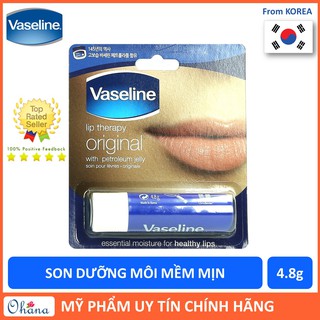 Son Dưỡng Môi Mềm Mịn Vaseline Original 4.8g