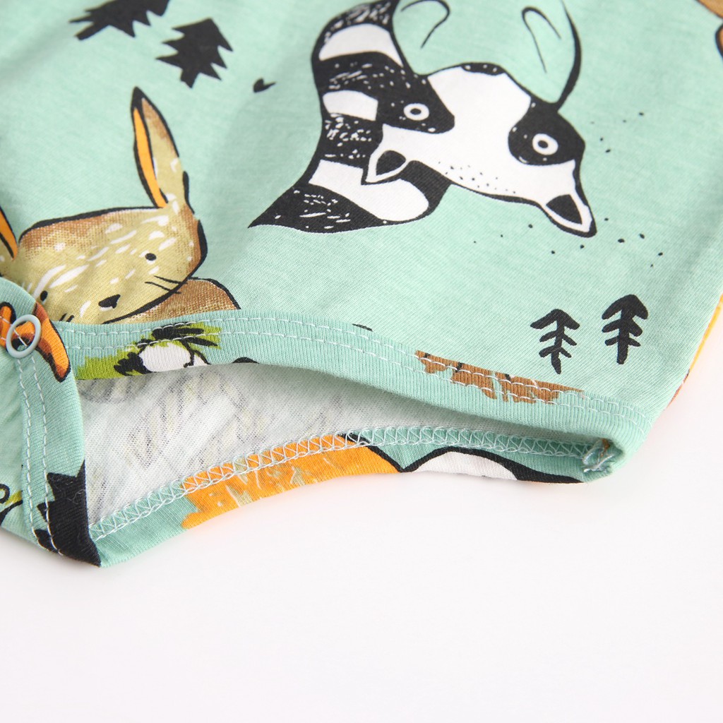 Sanlutoz Đứa bé Áo liền quần Hoạt hình Tay áo dài Trẻ sơ sinh Mùa đông