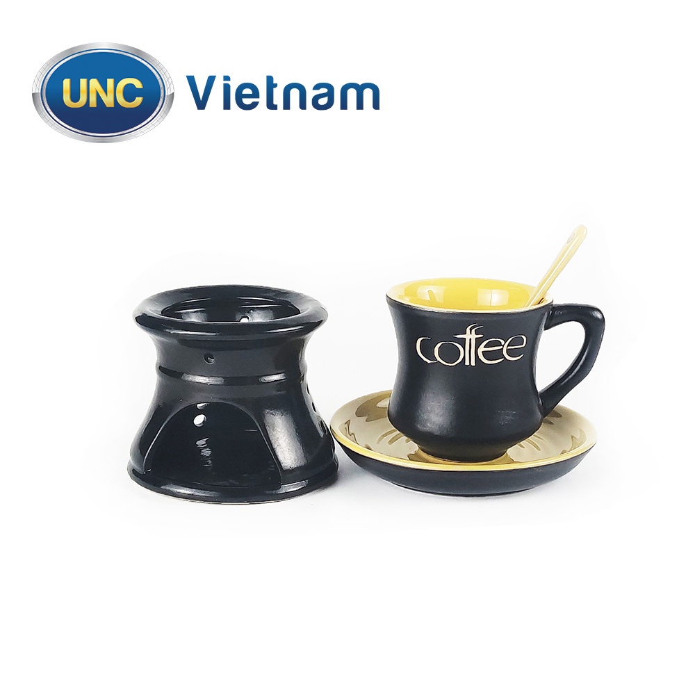 Bộ Cà Phê Nóng Cao UNC Việt Nam - Sử dụng chân đốt giữ nhiệt, nhiều màu sắc, đủ món, pha cafe sẽ ngon hơn