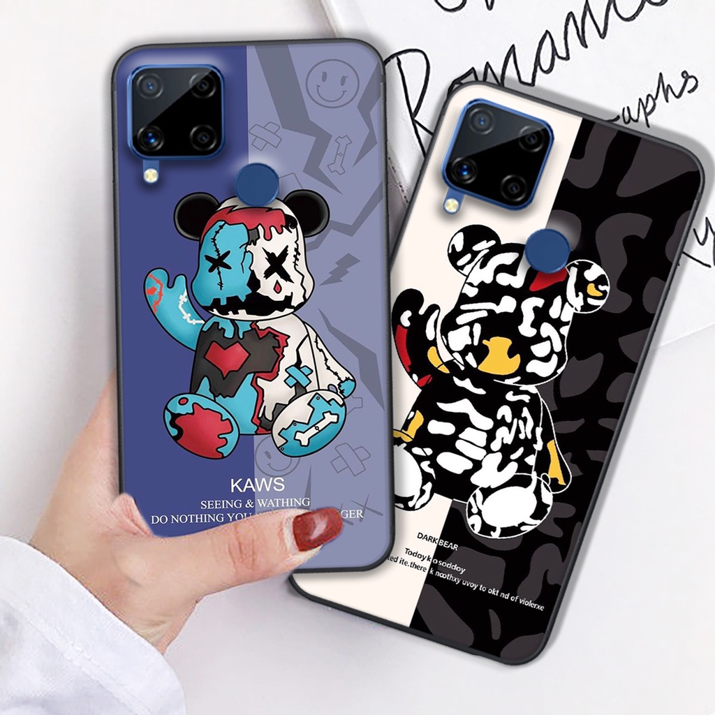 ỐP LƯNG REALME C21/C21Y/C12/C15/C20/C11/C25/C25S in hình bearbrick siêu đẹp cực chất cute giá rẻ