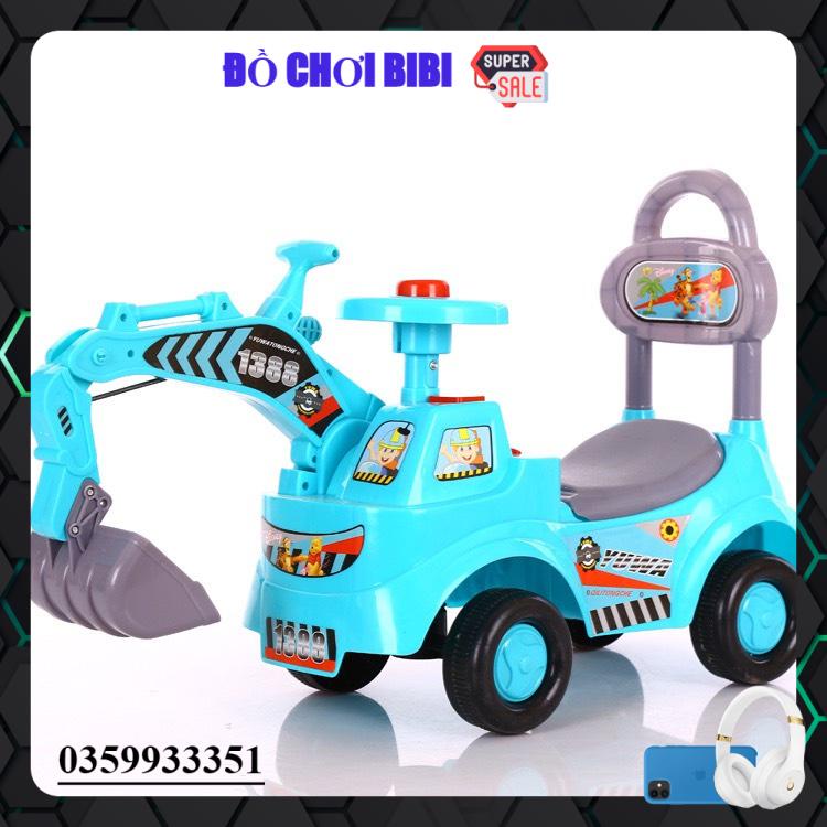 Xe Cần Cẩu Chòi Chân Cho Bé Cỡ Lớn Có Nhạc Tải trọng 35kg,XE CẦN CẨU CHÒI CHÂN 4 BÁNH CỠ TO