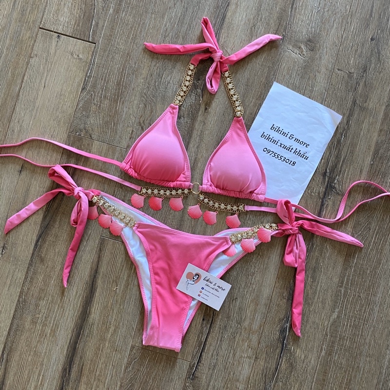 [BKN1246] <ÂU> SET BIKINI XANH HỒNG MIX CHARM OMBRE | BigBuy360 - bigbuy360.vn