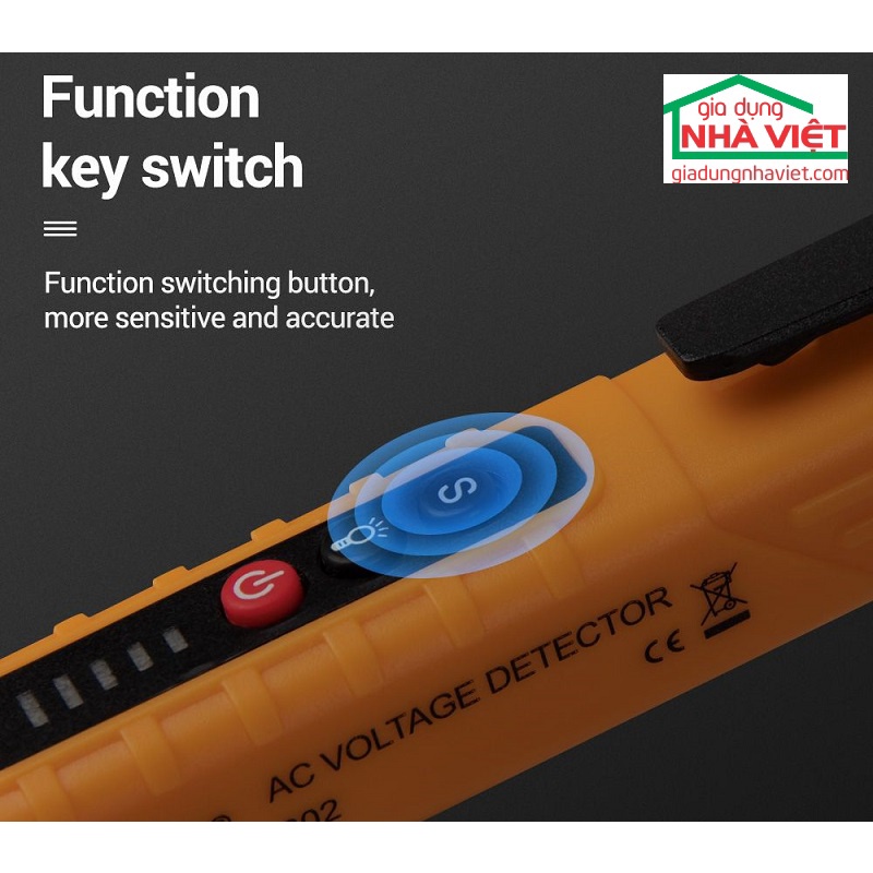 Bút thử điện không tiếp xúc NCV điều chỉnh độ nhạy C800