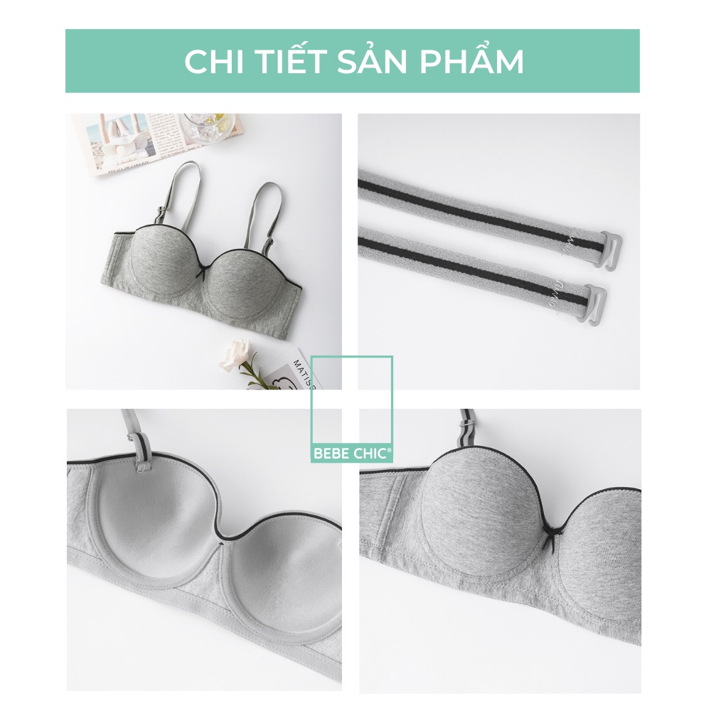 Áo Lót Cao Cấp Có Gọng, Áo Lót Ngực Viền Đen Nâng Ngực BEBE CHIC BR003