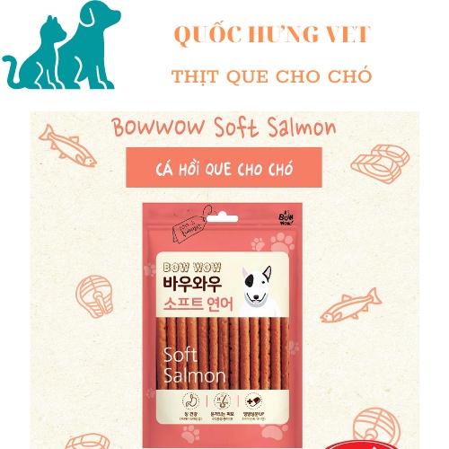 Que Jerky BowWow Thịt & Phô Mai Snack Cho Chó - QUỐC HƯNG VET