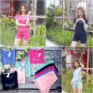 Set bộ short cotton mặc nhà