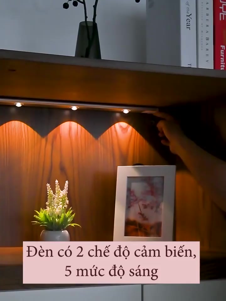 Đèn Led Cảm Ứng 20/30/40/60cm Để Tủ Quần Áo Tủ Bếp Có Thể Điều Chỉnh Độ Sáng Sạc USB Đèn Cảm Biến Chuyển Động | BigBuy360 - bigbuy360.vn