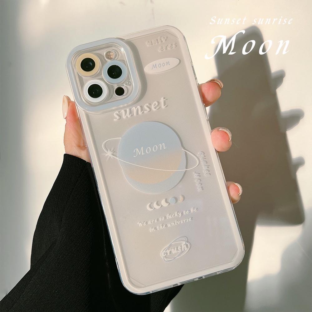 Ốp Điện Thoại Trong Suốt Hình Hành Tinh Cho IPhone 13 Pro Max / 12 / 11 / XS / XR / X / 8 / 7 / 6 / 6s / Plus SE2020