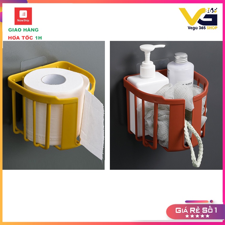 Giỏ Đựng Giấy Vệ Sịnh Cuộn, Mỹ Phẩm, loại Dán Tường Khung Nan Vega365